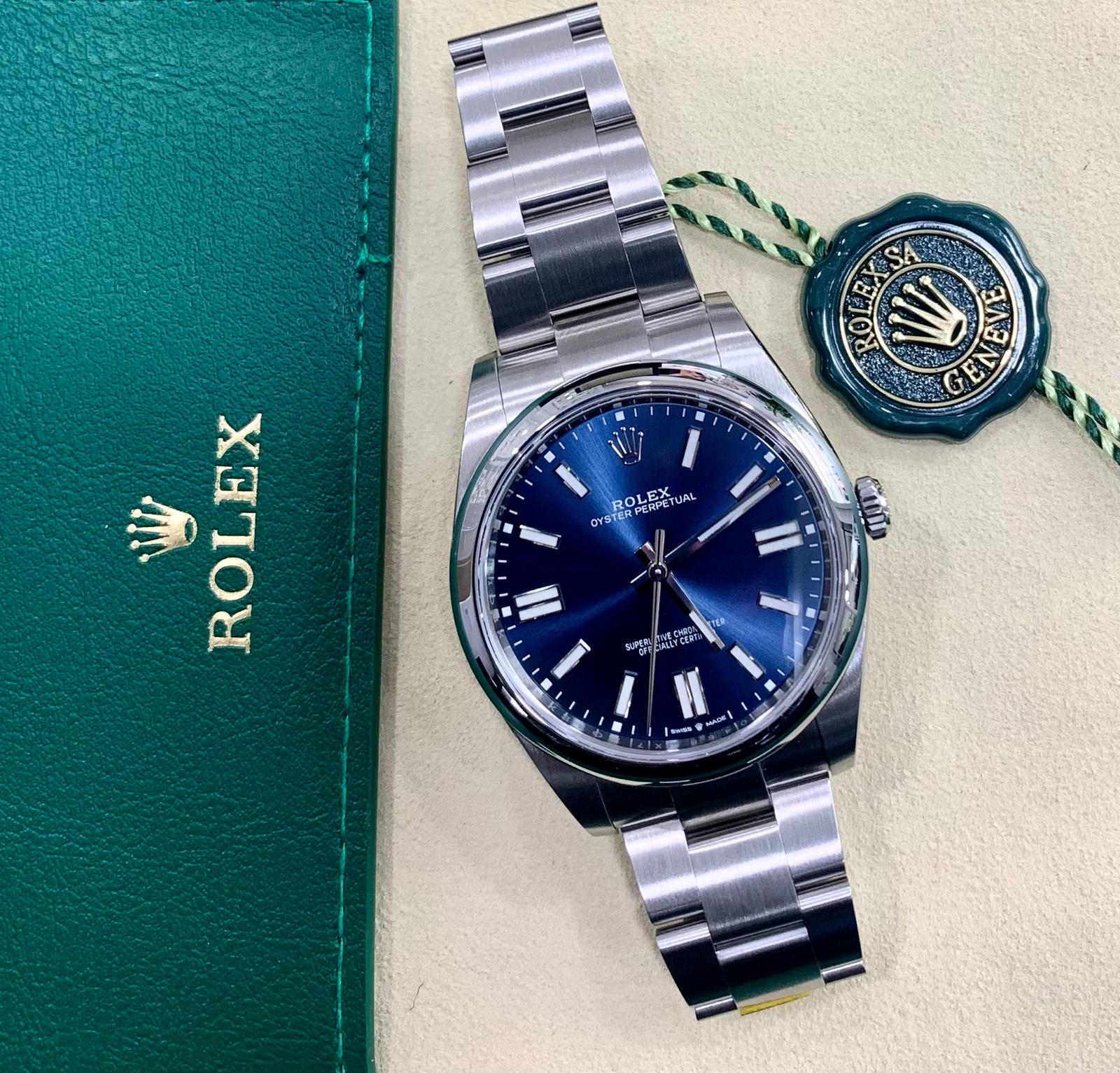 Rolex OYSTER 41mm Blu 